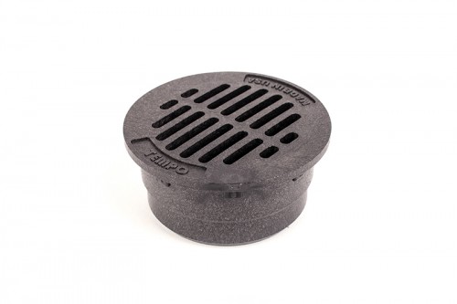 G3RFB - Black 3" Round Flat Grate