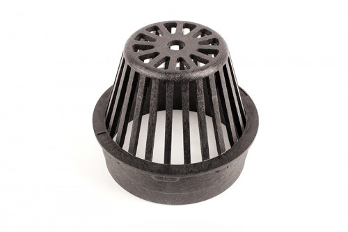 G6RAB - Black 6" Round Atrium Grate