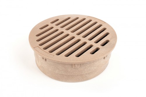 G6RFS - Sand 6" Round Flat Grate