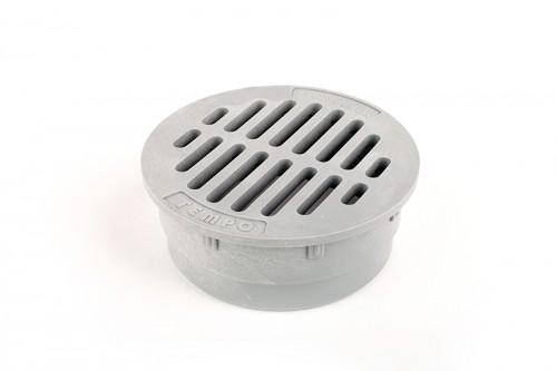 G4RFC - Grey 4" Round Flat Grate